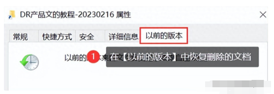 文件歷史恢復(fù)刪除的文檔