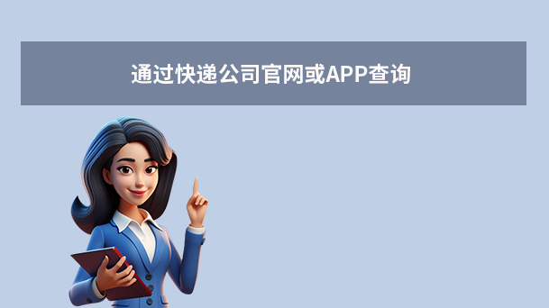 通過快遞公司官網(wǎng)或APP查詢
