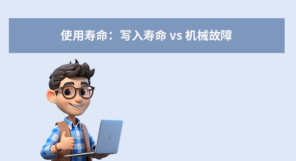  使用壽命：寫入壽命 vs 機(jī)械故障