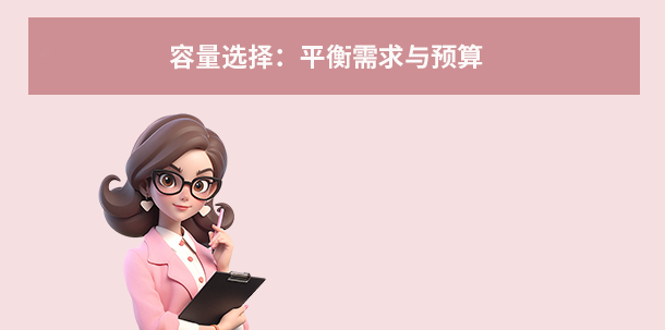 容量選擇：平衡需求與預(yù)算